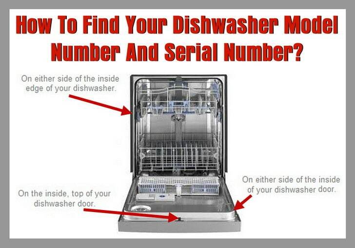 Find Your Model Number Of Dishwasher
